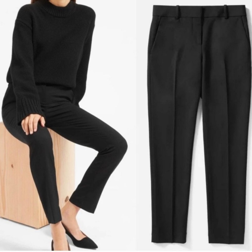 Everlane Black wool trousers size 6